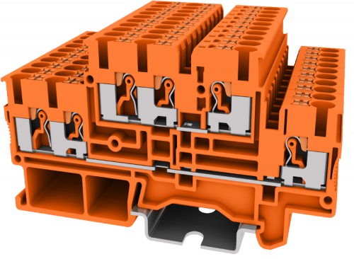 TPD2.5-3-OG Клемма TP 1-2 проходная 2-уровневая, сеч.2.5мм2, оранж., шт | код TPD2.5-3-OG | SUPU TPD2.5-3-OG Клемма TP 1-2 проходная 2-уровневая, сеч.2.5мм2, оранж., шт | код TPD2.5-3-OG | SUPU