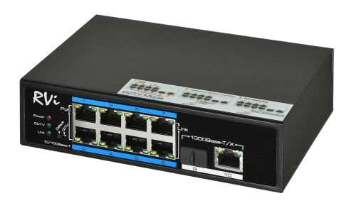 Коммутатор МАС 8К 10 портов (8 PoE) 120 Вт (2NSI08F-2H) | код С0000016636 | RVI Коммутатор МАС 8К 10 портов (8 PoE) 120 Вт (2NSI08F-2H) | код С0000016636 | RVI