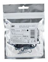 Дюбель-хомут 6х12мм для плоского кабеля нейлон черн. (уп.25шт) | код UDH14-06-12-025-K02 | IEK