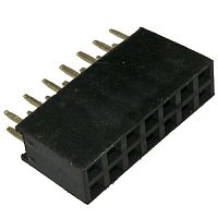 Гнездо для плат 2.54 мм RUICHI PBD 14, 14 контактов | код 63446 | Ruichi