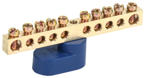 Шина N "ноль" на одном угловом изоляторе ШНИ-6х9-10-У1-С | код YNN10-69-10C1-K07 | IEK Шина N "ноль" на одном угловом изоляторе ШНИ-6х9-10-У1-С | код YNN10-69-10C1-K07 | IEK