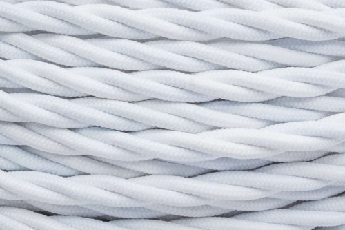 Провод ретро 2х2.5 матов. бел. (уп.50м) | код B1-425-71-50 | Bironi