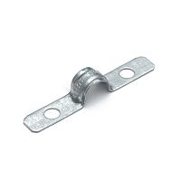 Скоба металлическая двухлапковая усиленная противопожарная СМДУ d10-11 мм отв. d 6,5 мм (100шт/2200шт уп/кор) Промрукав | код PR13.02433 | ПРОМРУКАВ