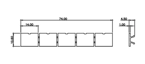 315801 Полоски для клемм, маркиров., этикеточная бумага, шир 15 мм, 5 накл., бел., шт | код 315801 | SUPU