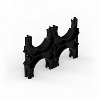 Кластер для двустенных труб d63 мм, двойной, двухсторонний (60 шт/кор) Промрукав | код PR13.02568 | ПРОМРУКАВ