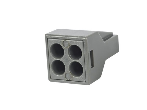 Строительно-монтажная клемма КБМ-774-304 (1.0-2.5мм2) с контактной пастой черной HLT | код 081-20-06 | HLT