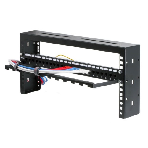 Организатор горизонтальный кабельный компактный на 19' профили. высота 0U | код RNHZ | DKC фото 5