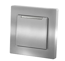 Розетка 2П+З 16А 250В IP44 с крышкой серебр. металлик Сенеж TDM | код SQ1816-0238 | TDM