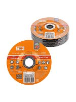 Круг шлифовальный, зачистной по металлу, 125х6х22,2 мм, тип 42, A24RBF, серия Рубин, TDM | код SQ1071-0704 | TDM