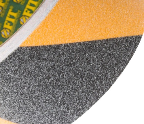 Лента клейкая противоскользящая черно-желтая 50 мм х 5 м | код 11971 | FIT фото 5