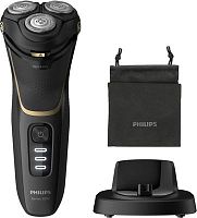 Бритва роторная Philips Series 3000 S3333/54 реж.эл.:3 питан.:аккум. черный/золотистый | код 1178233 | PHILIPS