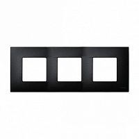 Рамка 3 поста 27 PLAY, черный артик | код. 2700637-086 | Simon