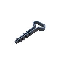 Дюбель-хомут для плоского кабеля 5-8 мм черный (10 шт/уп) Промрукав | код PR08.6954 | ПРОМРУКАВ