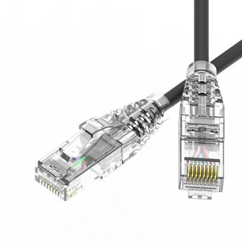 Патч-корд неэкранированный SLIM CAT6 U/UTP 4х2, 28 AWG, LSZH, чёрный, 2м | код RN6UU4520BK-28 | DKC Патч-корд неэкранированный SLIM CAT6 U/UTP 4х2, 28 AWG, LSZH, чёрный, 2м | код RN6UU4520BK-28 | DKC