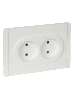 FORTE&PIANO Роз. 2-я без з/к з/ш б/к 10А FP226 бел. IEK | код FP-R20-10-1-K01 | IEK