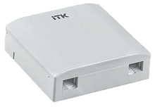 ITK Розетка оптическая настенная 2 порта SC/LC | код CS2-FSCLC-22 | ITK by IEK