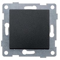 GUSI Ugra механизм выключателя 1кл., скрытая установка, 10А, 250В. Цвет: графит. | код С11В1-010 | GUSI ELECTRIC