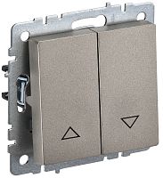 BRITE Выключатель жалюзи 10А ВС10-1-5-БрШ шампань | код BR-V15-0-10-K37 | IEK