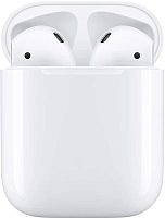 Гарнитура вкладыши Apple AirPods 2 A2032,A2031,A1602 белый беспроводные bluetooth в ушной раковине (MV7N2ZM/A) | код 1781217 | APPLE