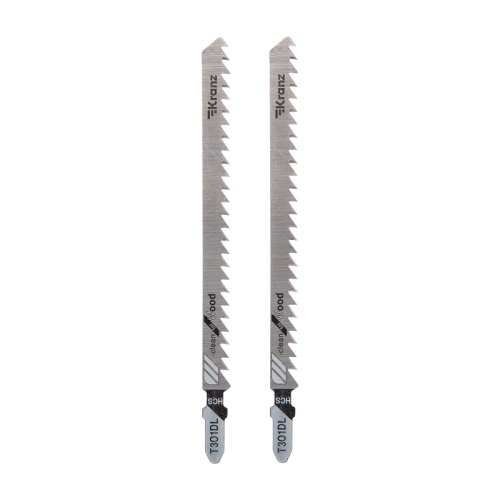 Пилка для электролобзика по дереву T301DL 132 мм 6 зубьев на дюйм 6-85 мм (2 шт./уп.) Kranz | код KR-92-0314 | KRANZ