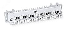 Плинт соединительный на 10 пар, крепление на хомут и штангу, маркировка 0-9 | код CM-10P-P | Cabeus