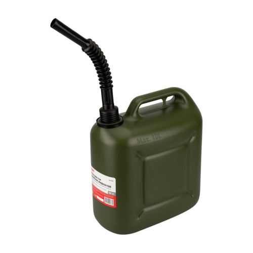 Канистра REXANT для ГСМ и технических жидкостей, вертикальная 10 л, пластиковая, усиленная | код 80-0205 | REXANT