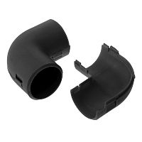 Соединитель угловой разборный черный d16 мм (5шт/700шт уп/кор) Промрукав | код PR13.0173 | ПРОМРУКАВ