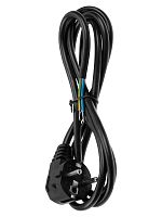 Шнур сетевой с вилкой ПВС-ВП 3x0,75мм? 3м с/з черный TDM | код SQ1305-0086 | TDM