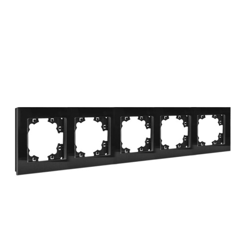 Рамка 5-м Афина стеклянная графит UNIVersal 2258 фото 2