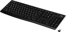 Клавиатура Logitech K270 черный/белый USB беспроводная Multimedia (920-003058) | код 1999557 | Logitech