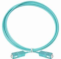 Патч-корд оптический LANMASTER, симплексный, SC/PC-SC/PC, OM3, LSZH, 2.0 м | код LAN-SC-SC/OM3-2.0 | LANMASTER