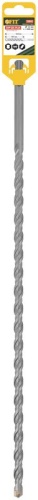 Бур по бетону SDS PLUS профи W-образная вставка двойная спираль 12х460мм FIT 32842 фото 3