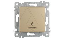 Rita - Переключатель с подсветкой, пруж. зажимы, золото доре | код 2200-416-0185 | Mutlusan