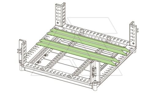 Шина WTST для установки тяжелого оборудования, для щита Ш=1200мм, 2 шт. | код WTST-001200 | ETA