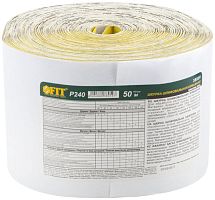 Рулон шлифовальный на бумажной основе алюм./оксидный абразивный слой 115ммх50м Р 240 FIT 38059