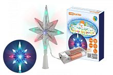 Декоративный элемент на ёлку светодиодный Звезда 9LED, 20см, мультиколор, 2xAA , TDM | код SQ0361-0066 | TDM