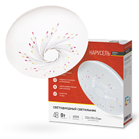 Светильник светодиодный серии DECO 48Вт 230В 4000К 3120лм 350х55мм КАРУСЕЛЬ IN HOME | код 4690612038575 | IN HOME