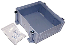 Монтажная коробка для лючка в пол на 6 модулей | код LAN-WA-FLBP-MB/6 | LANMASTER