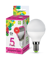Лампа светодиодная LED-ШАР-standard 5Вт 230В Е14 6500К 450Лм ASD | код 4690612024554 | ASD