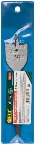 Сверло по дереву перовое 34x152 мм | код 36134 | FIT фото 3
