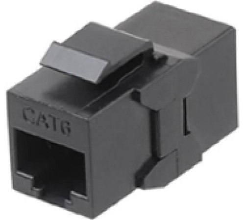 Адаптер CA2-KJ-C6-BK проходной (coupler) RJ-45(8P8C) формата Keystone Jack | код 444915 | Hyperline