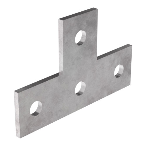 Пластина Т-образная 4 отверстия HDZ Промрукав | код PR08.8801 | ПРОМРУКАВ