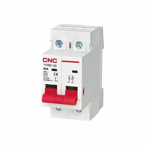 Модульный выключатель нагрузки YCH6Z-125 125А 2P | код A050012 | CNC Модульный выключатель нагрузки YCH6Z-125 125А 2P | код A050012 | CNC