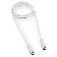 Кабель телевизионный Cablexpert CCV-515-W, Coaxial M/F, белый, 1.8м | код CCV-515-W | Cablexpert
