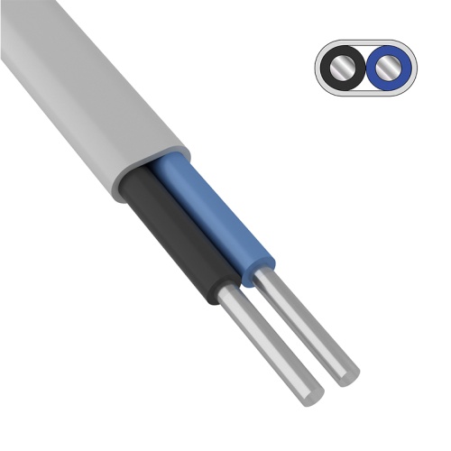 Провод алюминиевый АПБВВ 2x4,0 мм кв 200 м ГОСТ 26445-85, ТУ 3551-021-38229892-2017 | код 01-8352-3 | REXANT Провод алюминиевый АПБВВ 2x4,0 мм кв 200 м ГОСТ 26445-85, ТУ 3551-021-38229892-2017 | код 01-8352-3 | REXANT