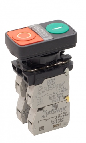 Выключатель Briswik КМЕ 8731м -Л 24В зел-красн IP66 УХЛ3 10А 3но+1нз | код aB-GB-6Ai-3642 | Briswik Выключатель Briswik КМЕ 8731м -Л 24В зел-красн IP66 УХЛ3 10А 3но+1нз | код aB-GB-6Ai-3642 | Briswik