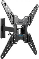 Кронштейн для телевизора Kromax OPTIMA-413 серый 20-55 макс.30кг настенный поворотно-выдвижной и наклонный | код 1404318 | KROMAX