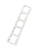 Рамка 5 постовая горизонтальная белая Таймыр TDM | код SQ1814-0033 | TDM