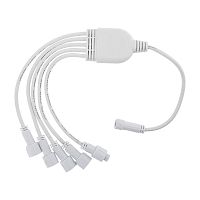 Разветвитель -Y для уличных гирлянд Professional (1 вход, 5 выходов) белый ПВХ | код 315-434 | NEON-NIGHT