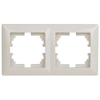 Рамка на 2 поста, СУ, Solo, сл.кость, 4-502-02 | код Б0043411 | ЭРА